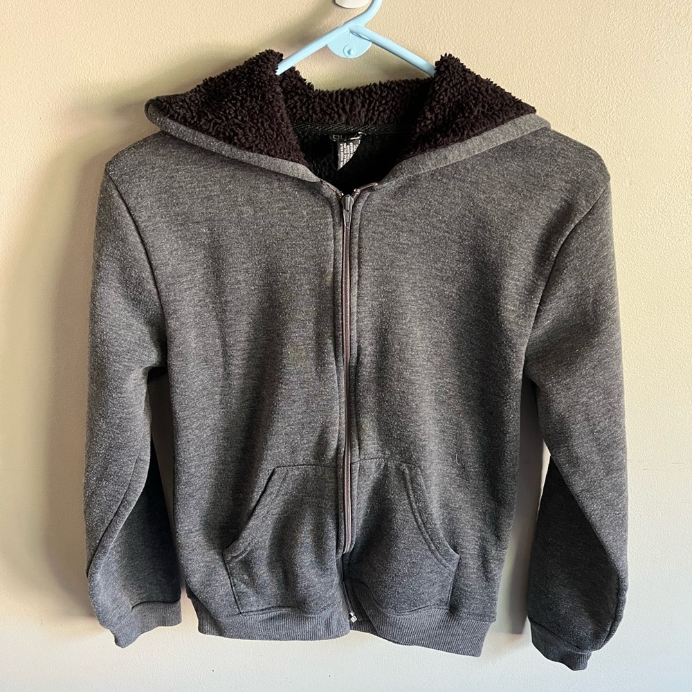 Quad Seven Gray Zip-Up Jacket